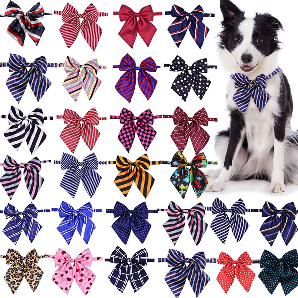 Bulk Dog Bow Tie For Big Dog Bowties Neckties Big Bowties Pets Products For Dog Wedding Supplies Dog Accessories For Small Dogs