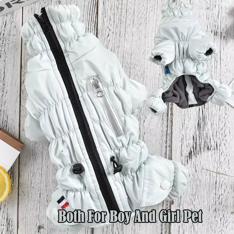New Puppy Dog Clothing For Pets Luxury Zipper Jackets Small Big XXL Animal Pet Winter Warm Down Yorkshire Dachshund Cat Products
