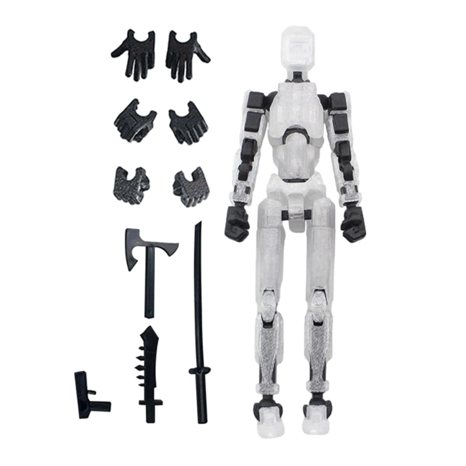 Action Doll Titan Multi Joint Mobile Transformation Robot Handheld T13 Action Doll Character and Dog Shaped Toy Children's Gift