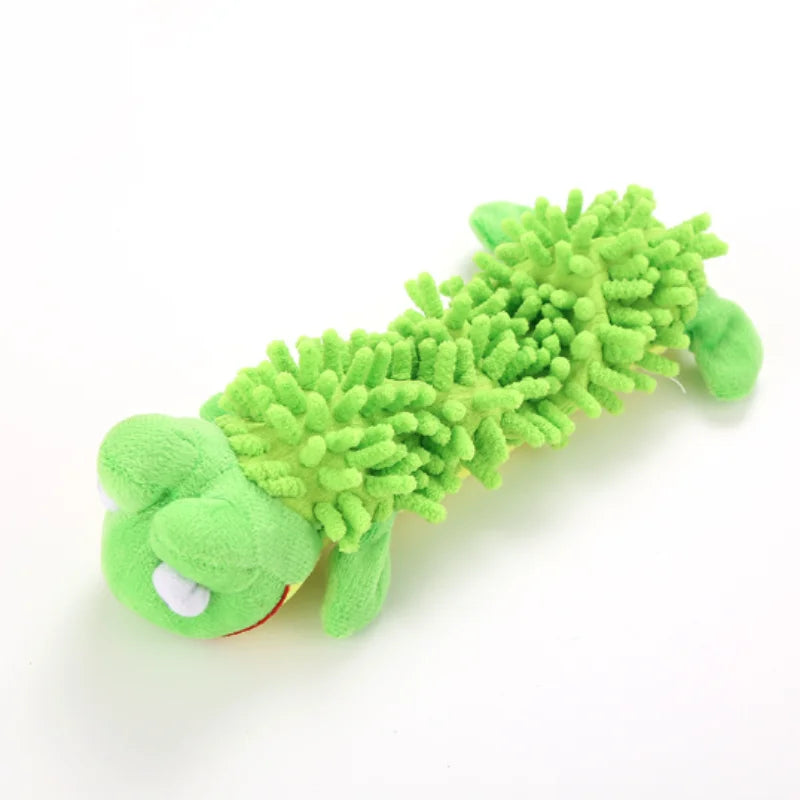 New Interactive Dogs Plush Toy Indoor Chewy Resistant Fleece Squeak Pet Play Product for Puppy Kitten Teeth Grinding