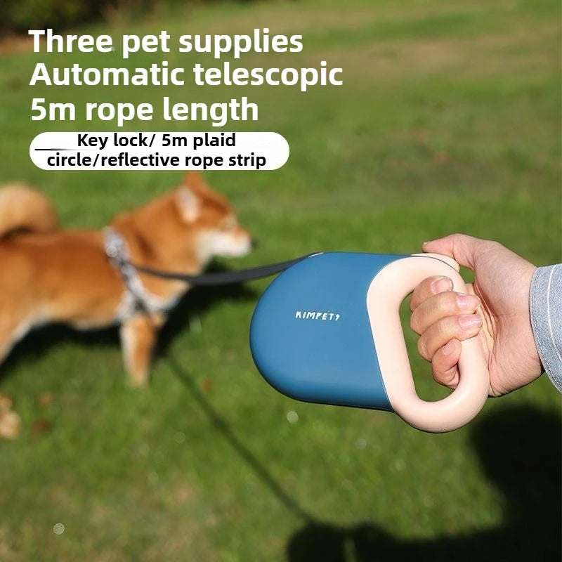 5M Retractable Dog Leash Pet Leashes Traction Rope Reflective Belt Automatic Flexible For Small Medium Large Dog Products