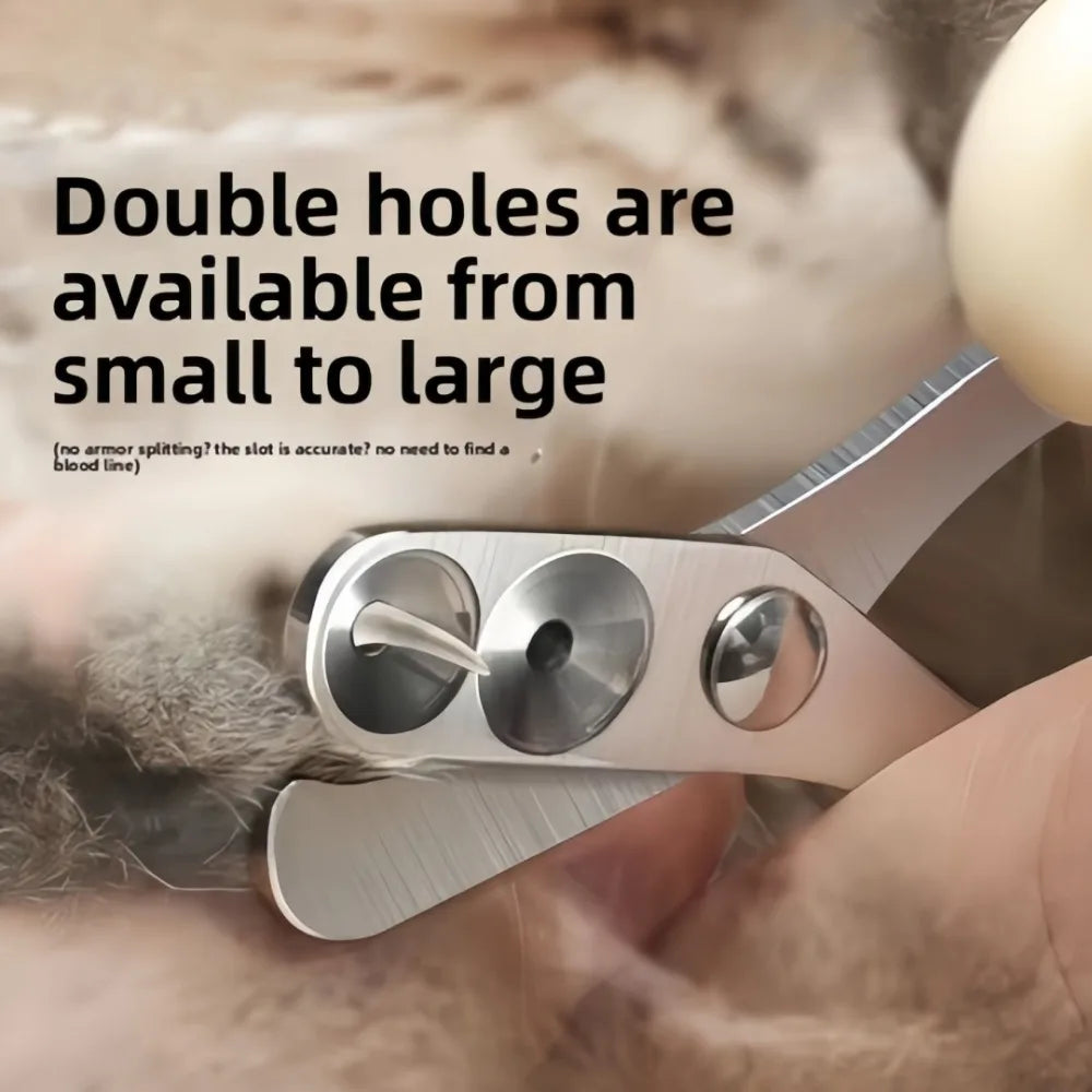 Cat Nail Scissors Circular Hole Pet Professional Stainless Steel Nail Clippers Toe Claw Trimmer Pet Grooming Supplies Products