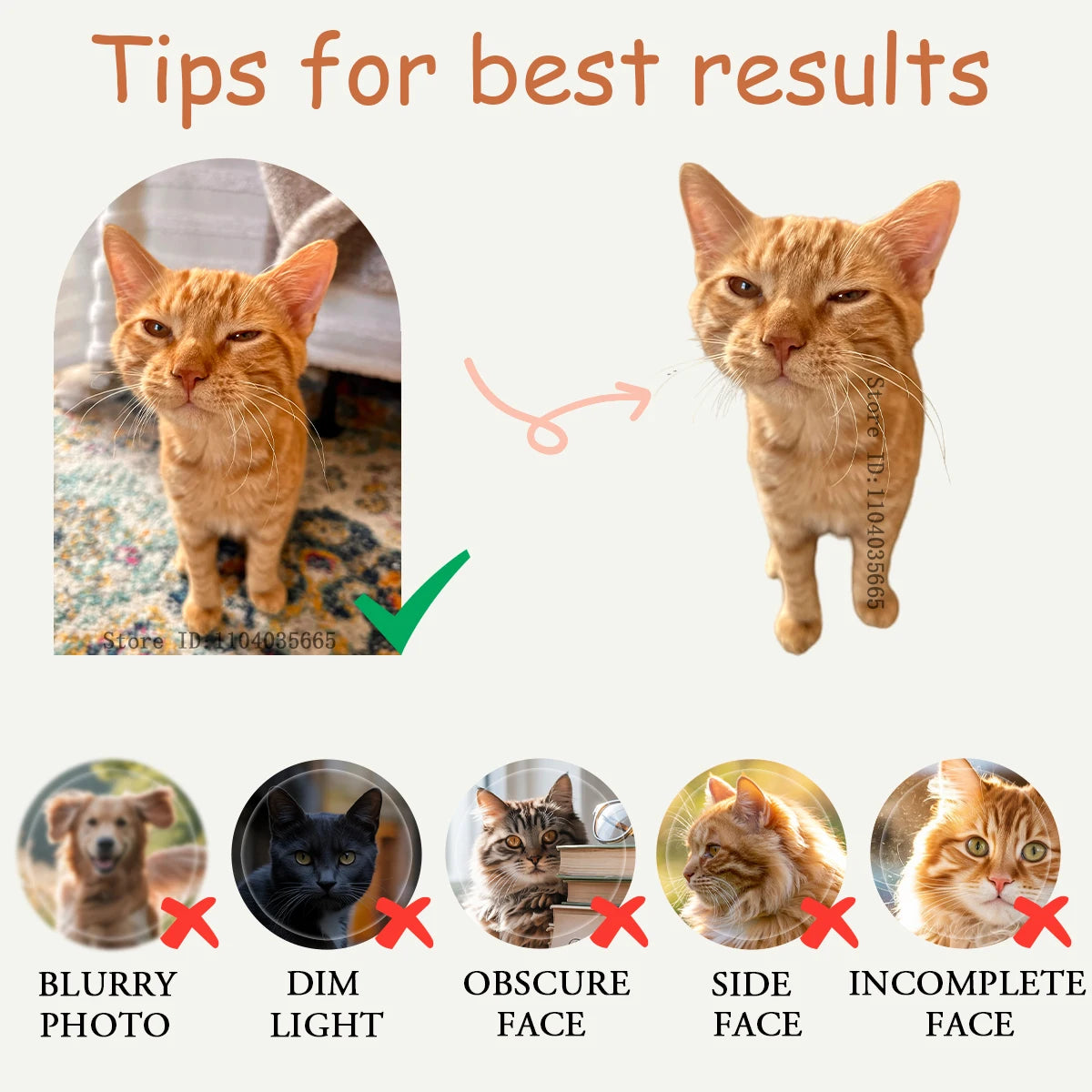 IHX Ugly Cat Dog Zany Pillow,Custom Pet 3D Pillow,Personalized Pet Pillow From Photo,Pet Loss Memorial Gift,Stuffed Toys Dolls