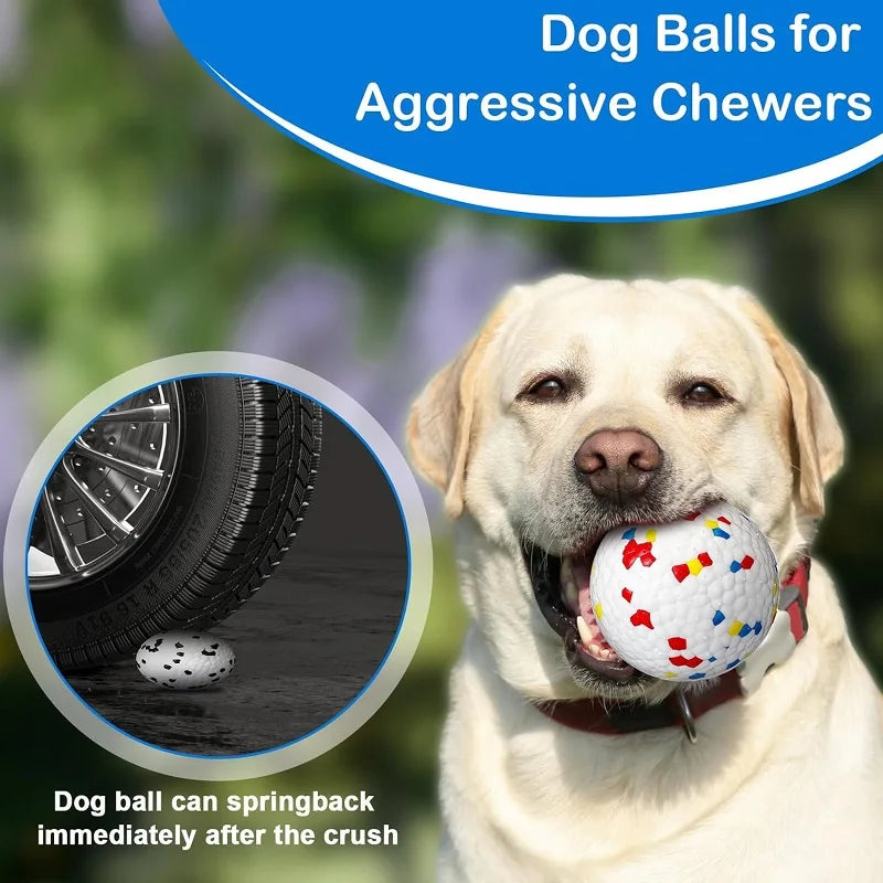 Dog Toy Ball Solid Bite Resistant Small Large Dog Toys High Elasticity E-TPU Pet Chew Solid Ball For Dogs Toys Pet Supplies