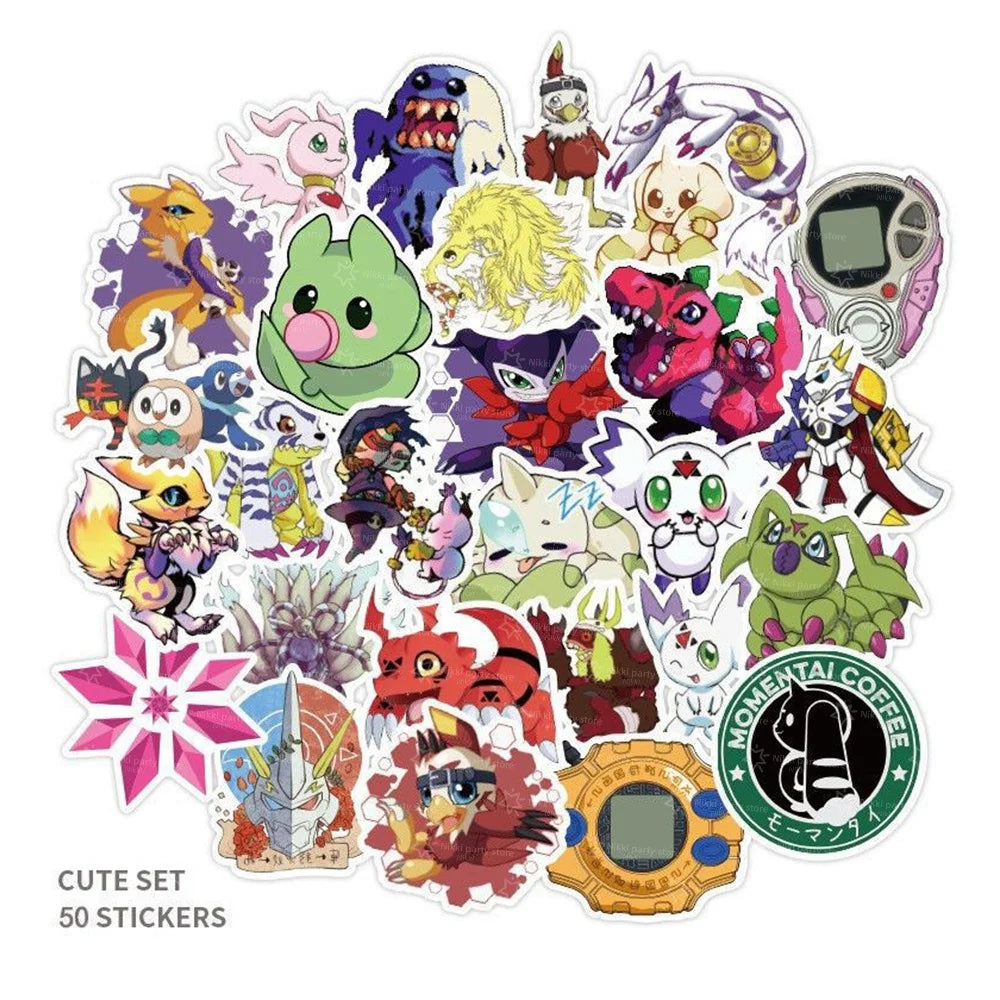 Digimon Birthday Decoration Cartoon Pet Party Favors Balloons Backdrop Banner Cake Decoration Baby Shower Supplies Gifts Toys