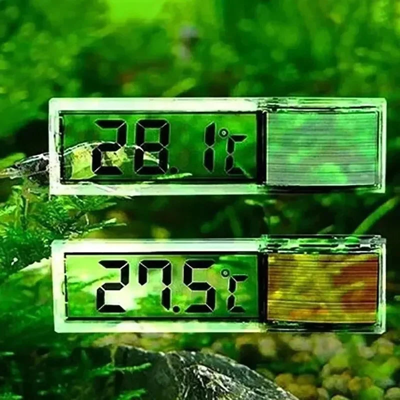 @1S-1pcs Aquarium Thermometer Electronic LCD Digital Fish Tank Temperature Measurement Fish Tank Temp Meter Aquarium Accessories