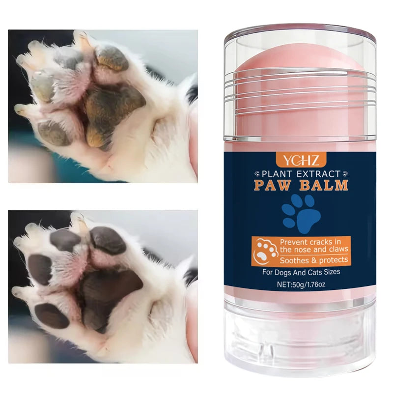 The Best Dog Paw Wax and Moisturizing Paw Balm Can Form an Invisible Barrier | Coconut Oil Ointment, Dog Nose Balm to Protect and Heal Dry, Cracked Paws - Dry, Itchy Skin and Cracked Dog Noses. Essential Pet Care Product.