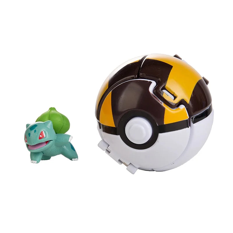 Pokemon Doll Ball Elf Pet Anime Action Doll Pikachu Charizard Mewtwo Bulbasaur Eevee Squirtle Eevee Pokeball Monster Toy Gift
