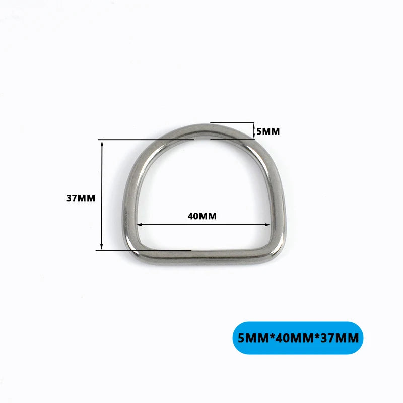 4/5/10Pcs 304 Stainless Steel D-Ring Buckles for Backpack Straps Webbing Belts Pet Dog Collars DIY Bags Hardware Accessories