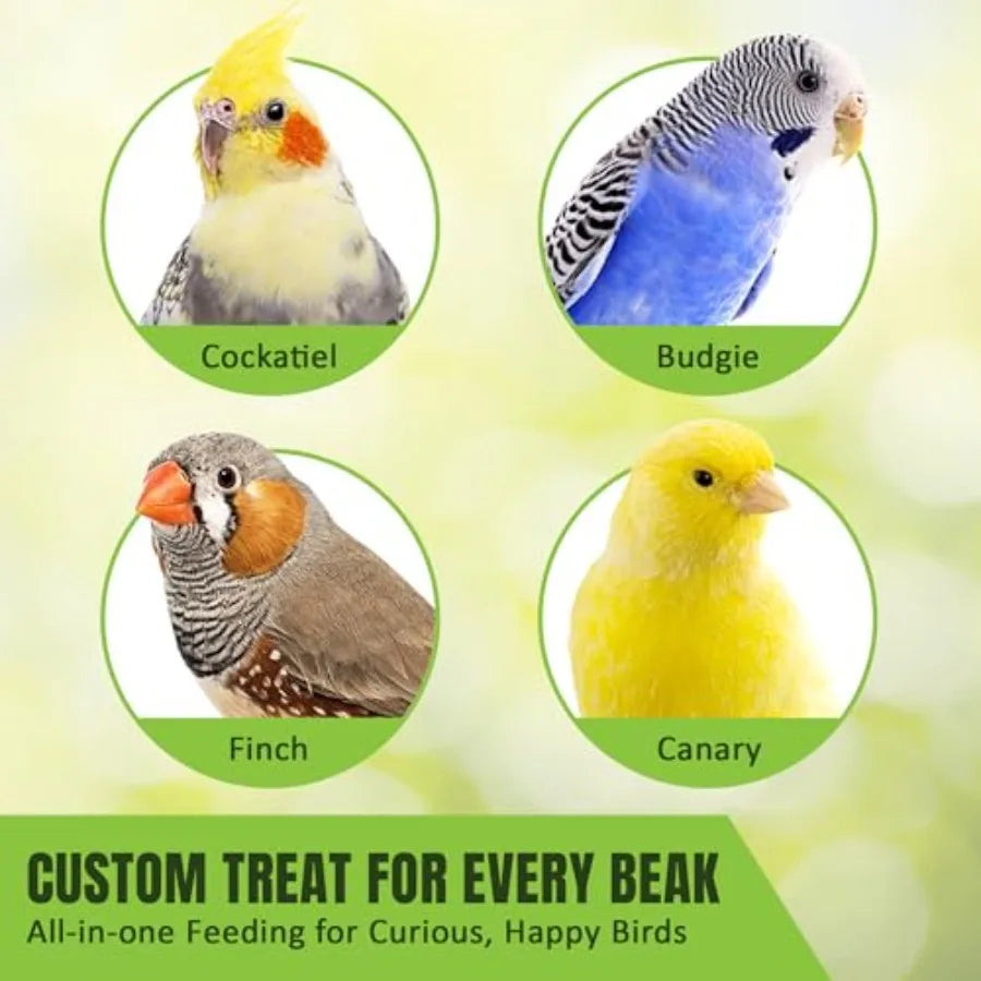 Bird Spray Millet for Parakeets Finches Canaries Budgies Small Birds, Sun-Dried Vacuum-Sealed Freshness, Yellow Brown Color
