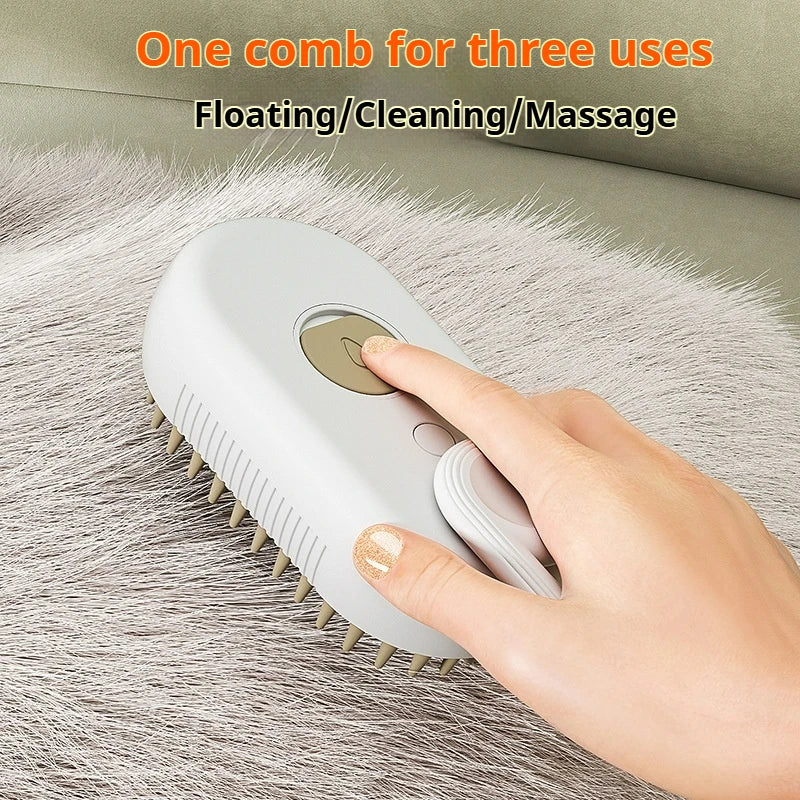 Pet Spray Massage Comb for Cat Dog One Press Spray Anti Static Flying Hair Remover Pet Bath Grooming Brush Pet Grooming Supplies