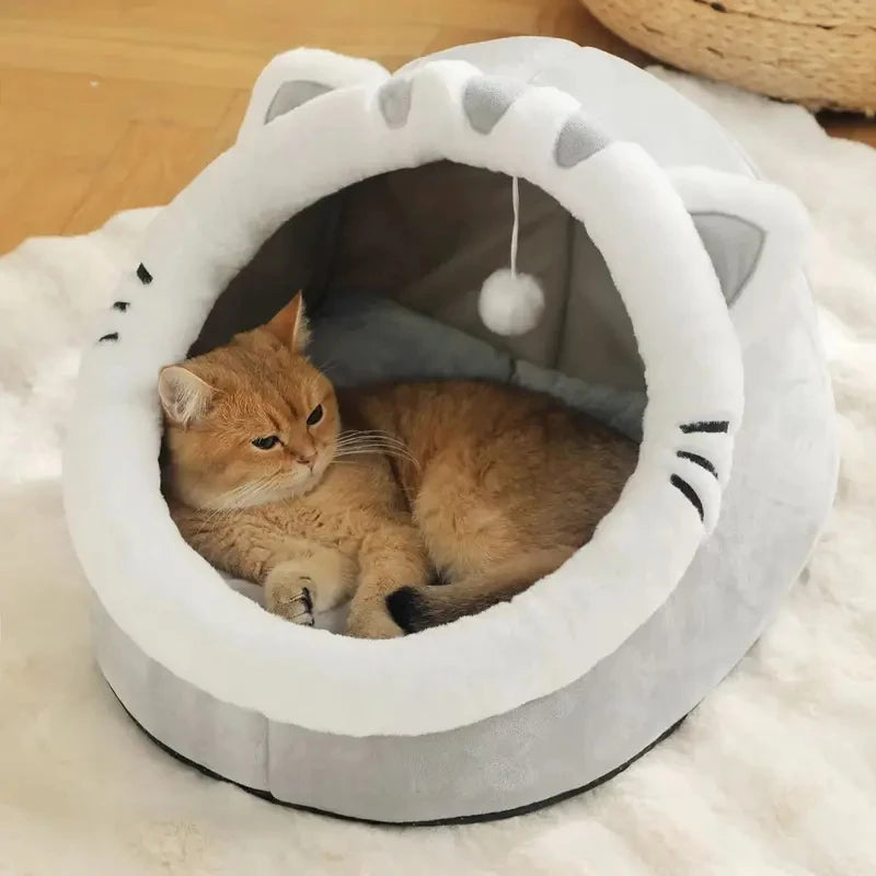 Four Season Universal Cat Bed Cat House Soft Comfortable Pet  Dog Bed Puppy Sleeping Bag Tent Habitats Basket House Pet Supplies