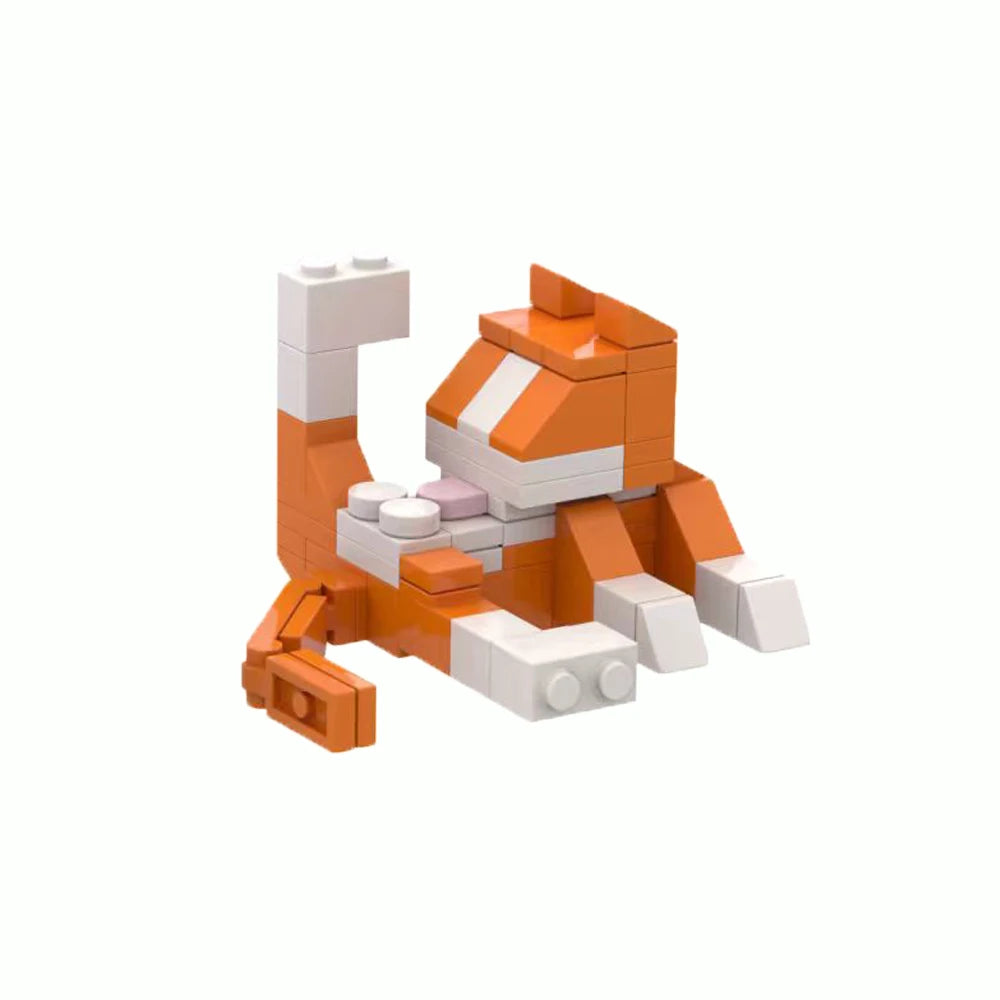 MOC City Cat Animal Series Building Blocks Kids Educational Toys, Creative DIY Gift for Birthday
