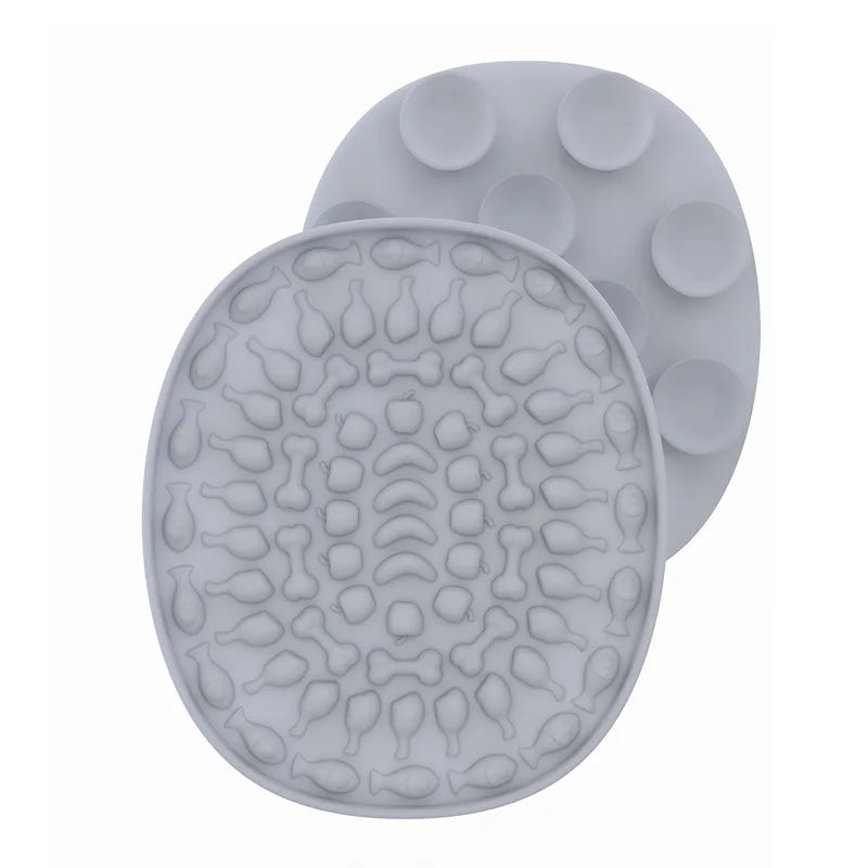 Suitable for Pets Weighing Less Than 3 Kilograms Mat Cats Slow Food Bowls Suction Cup Feeding Food Silicone Lick, Product Small