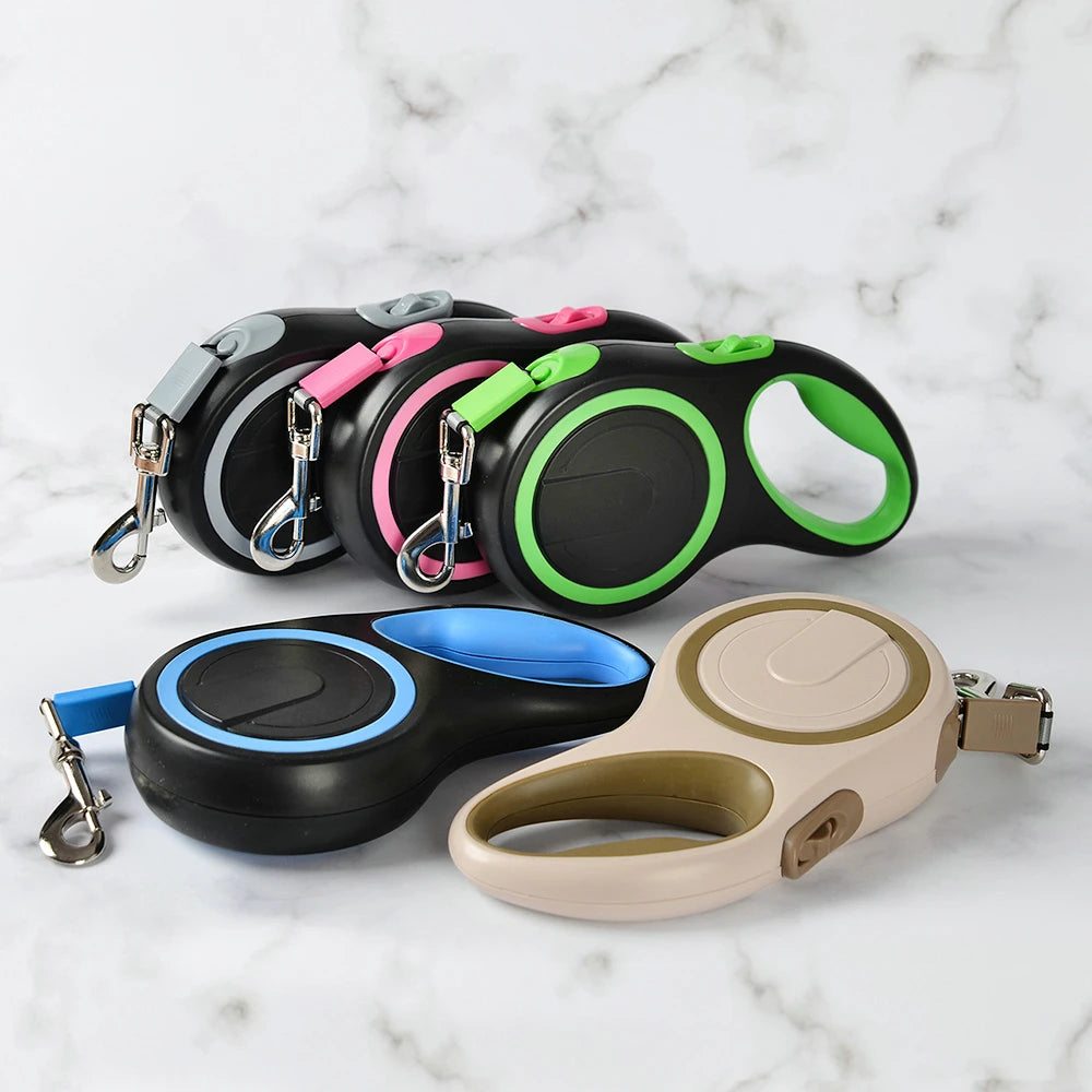8/5m Dog Leash Strong Nylon Pets Traction Rope Extending Automatic Retractable 50kg Big Dogs Lead Walking Labrador Accessories