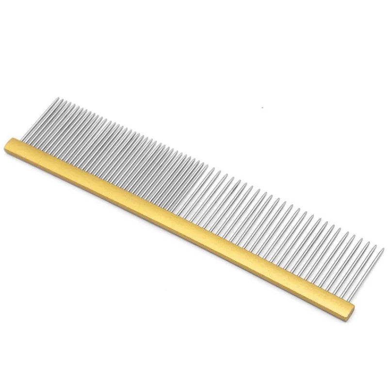 Dog Comb Stainless Steel Dog Brush Pet Grooming Massage Dogs Comb Brush Double Teeth Dogs Combs Cat Hair Remover Pet Products