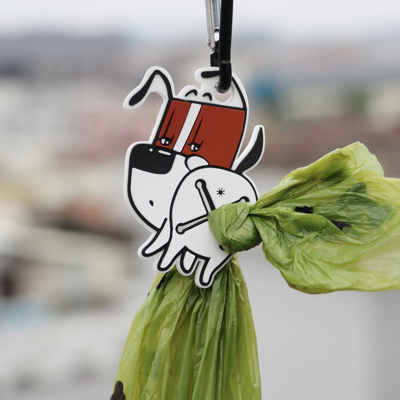 PVC Pet Shit Bag Clip Dog Poop Bag Holder Waste Bag Dispenser Glow Poop Bag Clip Portable Pet Cleaning Products