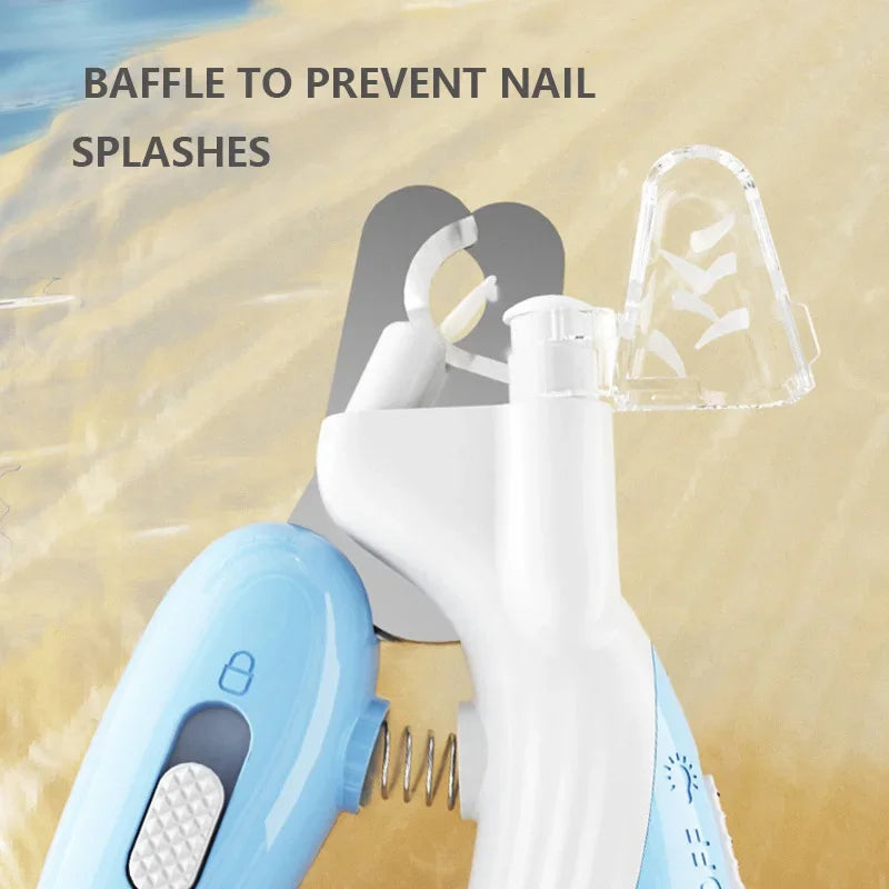 Safe Pet Nail Clippers with LED Light,Professional Claw Grooming Scissors Trimmer for Dogs Cats Rabbits,Stainless Steel Portable