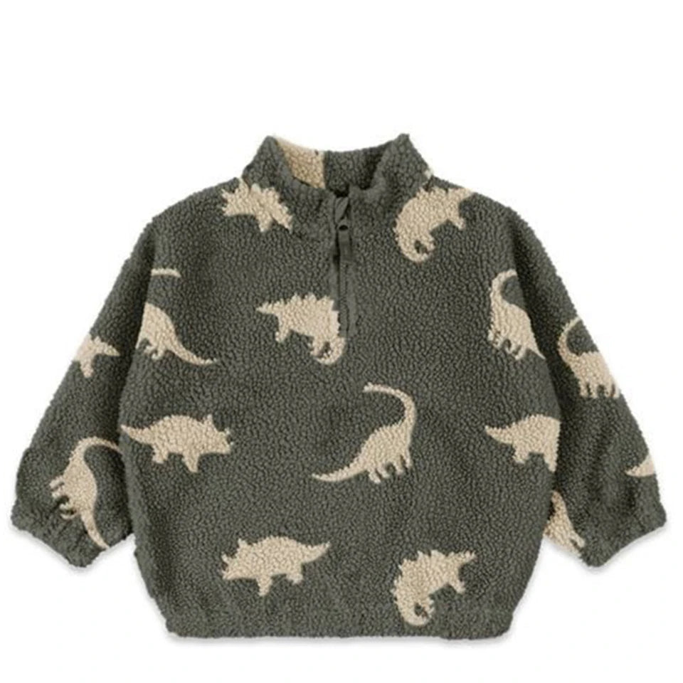 2025 Autumn KS Toddler Girls Lambswool Cats Jacket Boys Cartoon Cotton Fleece Outwear Coat Kid Winter Clothes Child Beetle Coats