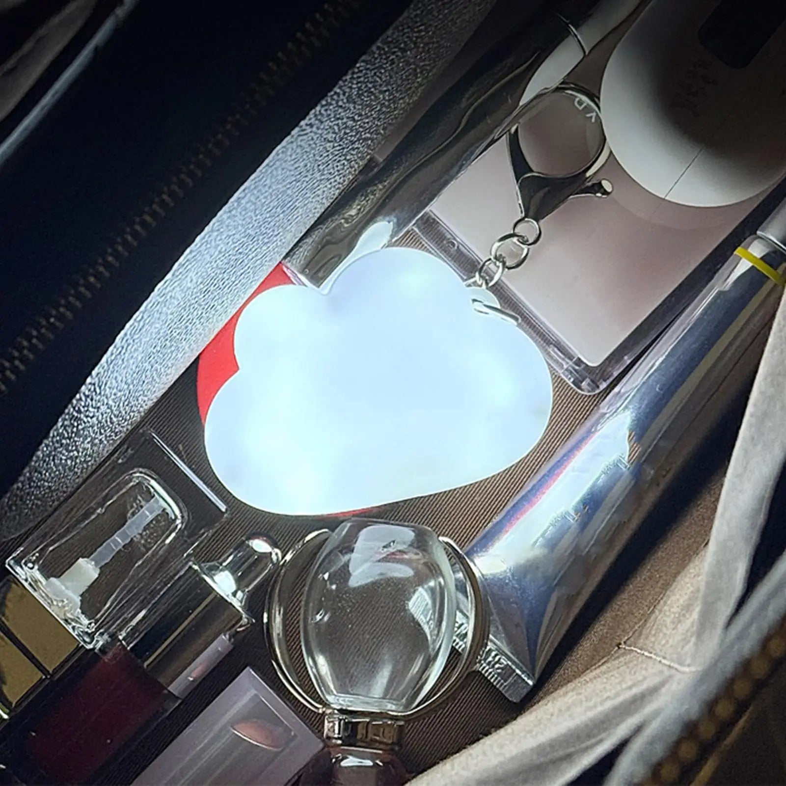 Cute cat paw shaped Bag Light Kitten Claws Cloud LED Light Touch Activated Purse Backpack Wallet Handbags automatic sensor light