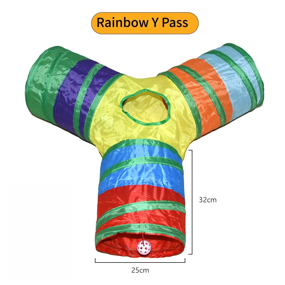 Cat Tunnel Pet Supplies Cat S T Pass Play Tunnel Foldable Cat Tunnel Cat Toy Breathable Drill Barrel for Indoor loud paper