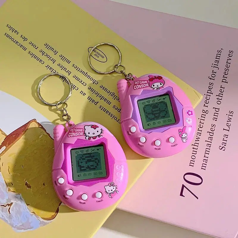 Cartoon Interactive Pet Toy Kawaii Skull Bow Design Electronic Dog Cat Game Machine Portable Puzzle Toy For Women Teens Gift