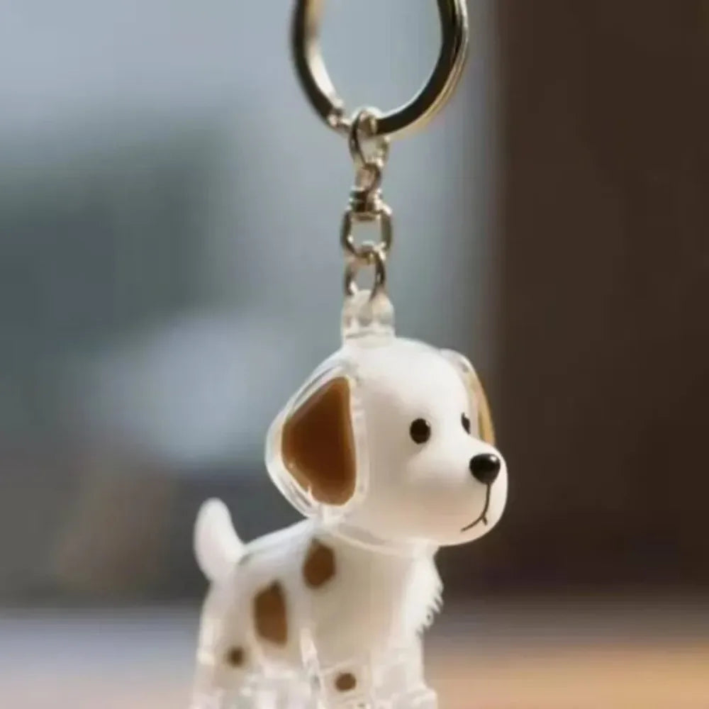 Dog Hair Storage Pendant Cute Keychain Bag Pendant Couple Car Key Chains Jewelry Souvenir Collection Gift Decoration Accessories