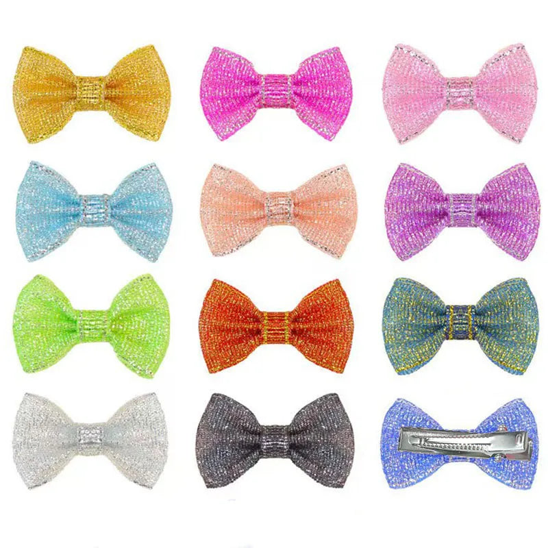 10/20Pcs Dot Pet Grooming Hair Clips Dog Cat Bows Hairpin Pet Girls Barrette for Small Dogs Supplies Pet Hair Grooming Acce