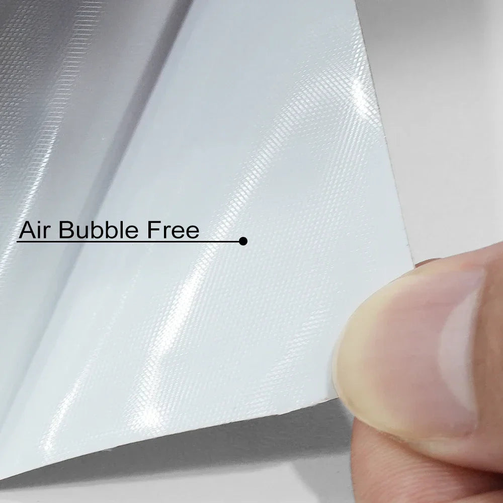 Glossy White Car Sticker Wrapping Film PET Sticker Bubble Free Vinyl Film Car Accessories Auto Exterior Interior Decoration