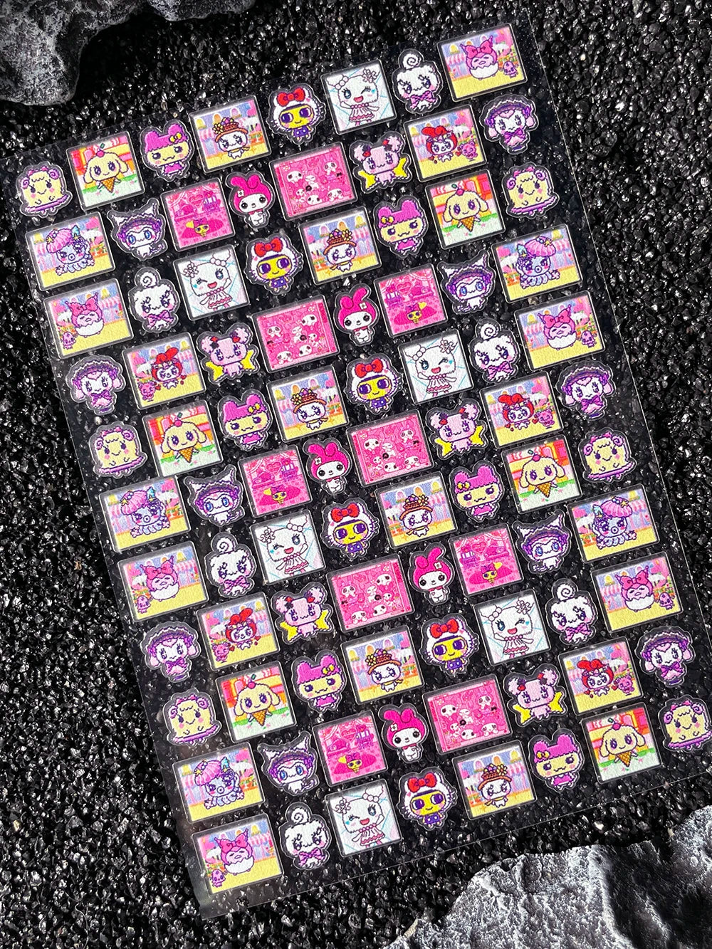 Cartoon Cute Electronic Pet DIY Handmade Scrapbook Nail Sticker Decal Decoration PVC Waterproof Stationery Box Phone Case Sticke