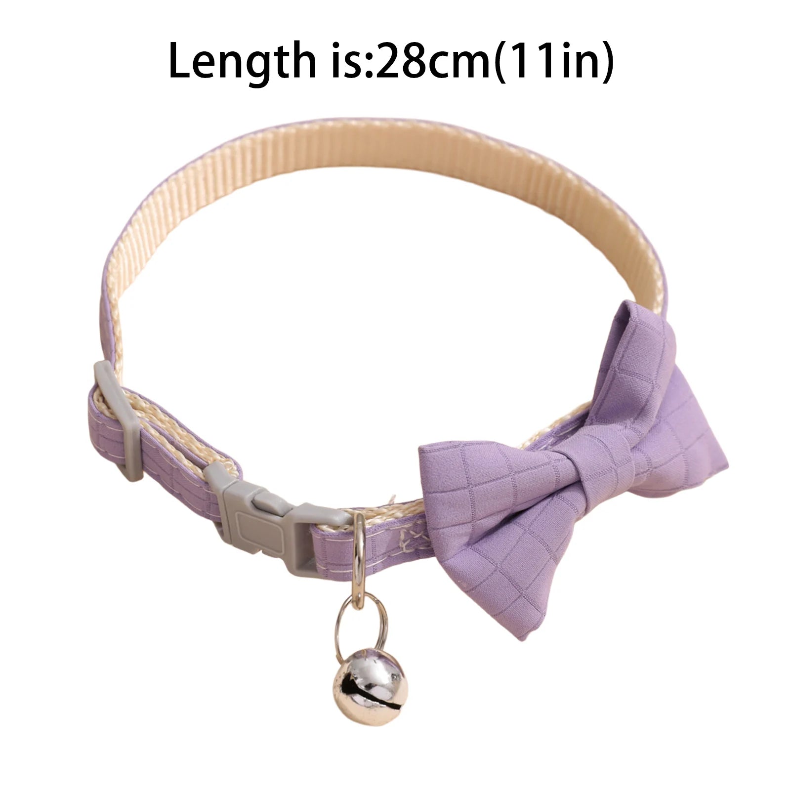 Pet Collar Adjustable 22-28cm Cat Collars Cute Bowknot Necklace Soft Bell Puppy Lead Pet Product Cat Dog Accessories