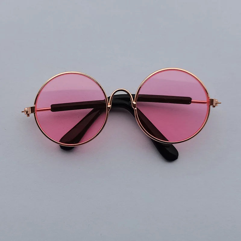 Cat Sunglasses Lovely Vintage Round Reflection Eye Wear Glasses for Small Dog Cat Pet Photos Pet Products Props Accessories