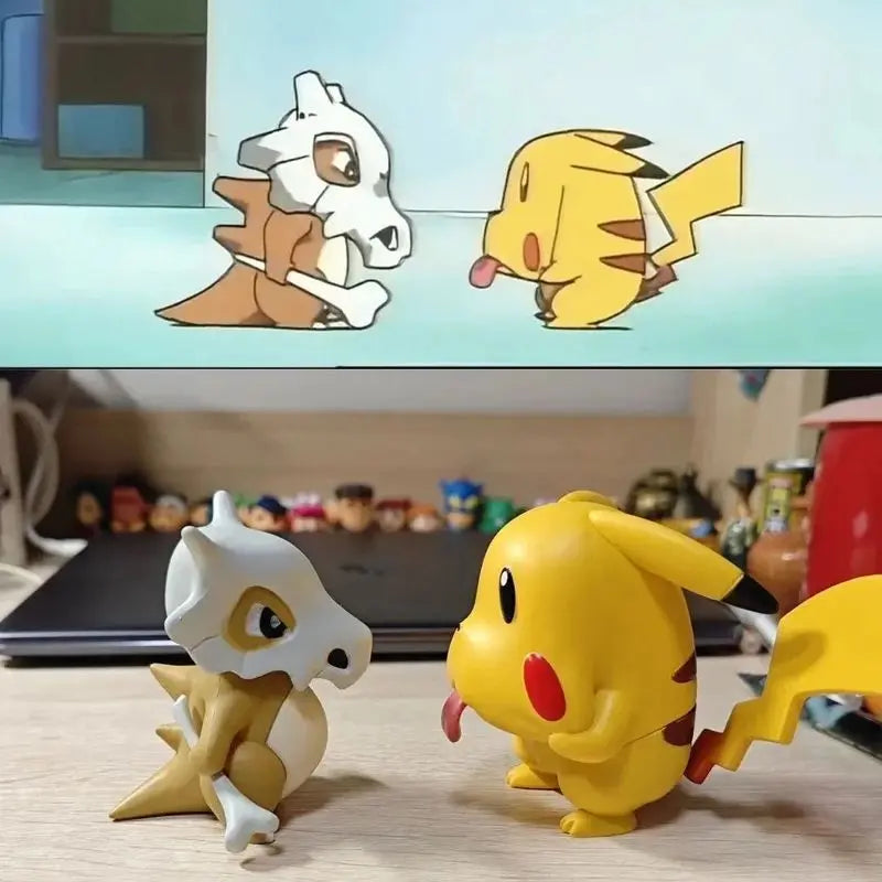 Pet Elf Ghost Face Pikachu Handmade Cute Ornament Model Gift Pocket Monsters Ghost Face Pikachu Handmade Collection