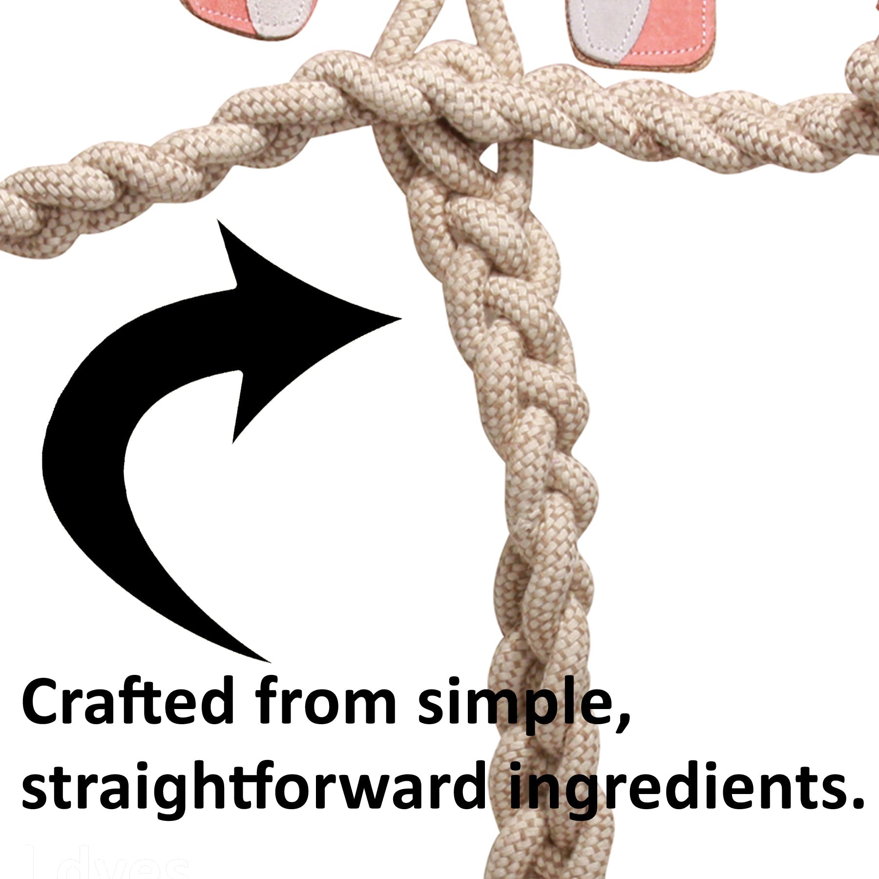 Stuey Sock Monkey Natural Rope Knottie® Dog Toy, Large (9mm rope diameter)