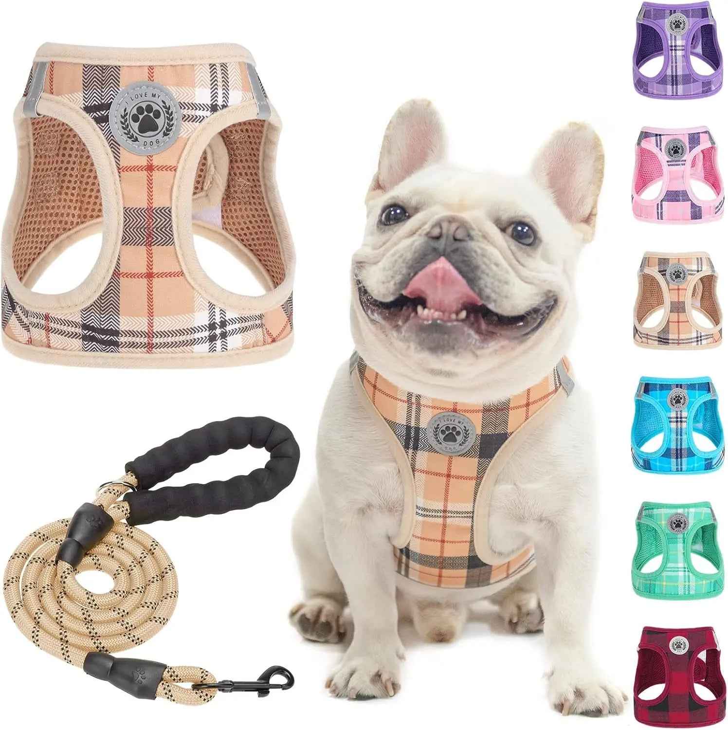 Step-In No-Pull Dog Harness & Leash Set, Reflective