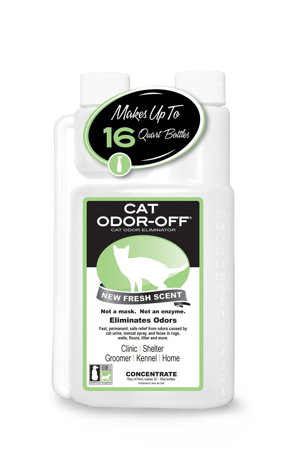 Cat Odor-Off Concentrate Fresh Scent 16Oz