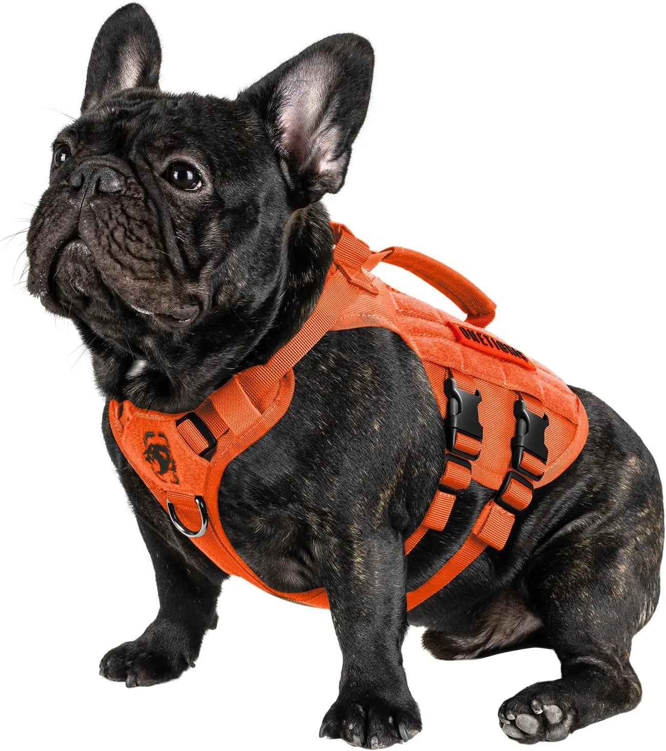 Tactical No-Pull Dog Harness with MOLLE Vest & Dual Handles