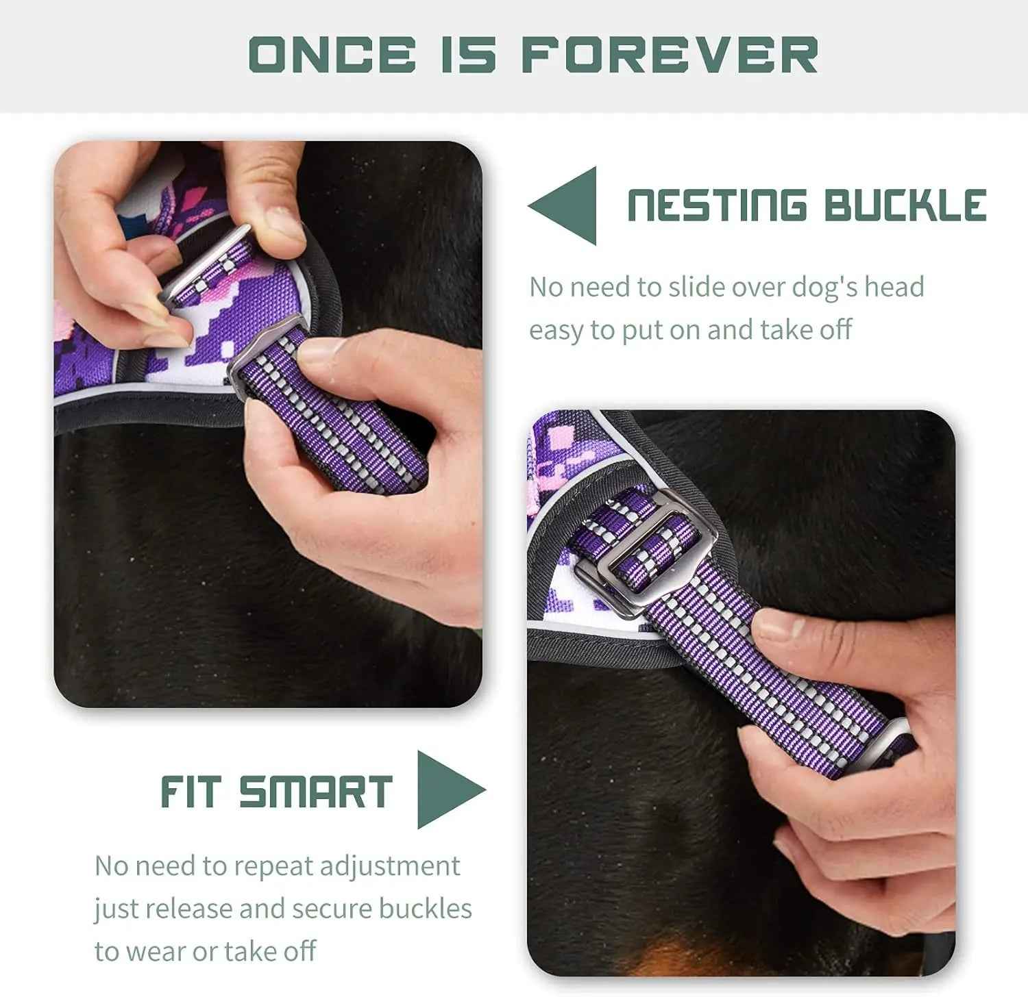 Tactical No-Pull Dog Harness with Handle – Reflective Training Vest