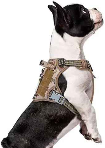 Tactical No-Pull Dog Harness with Handle – Reflective Training Vest