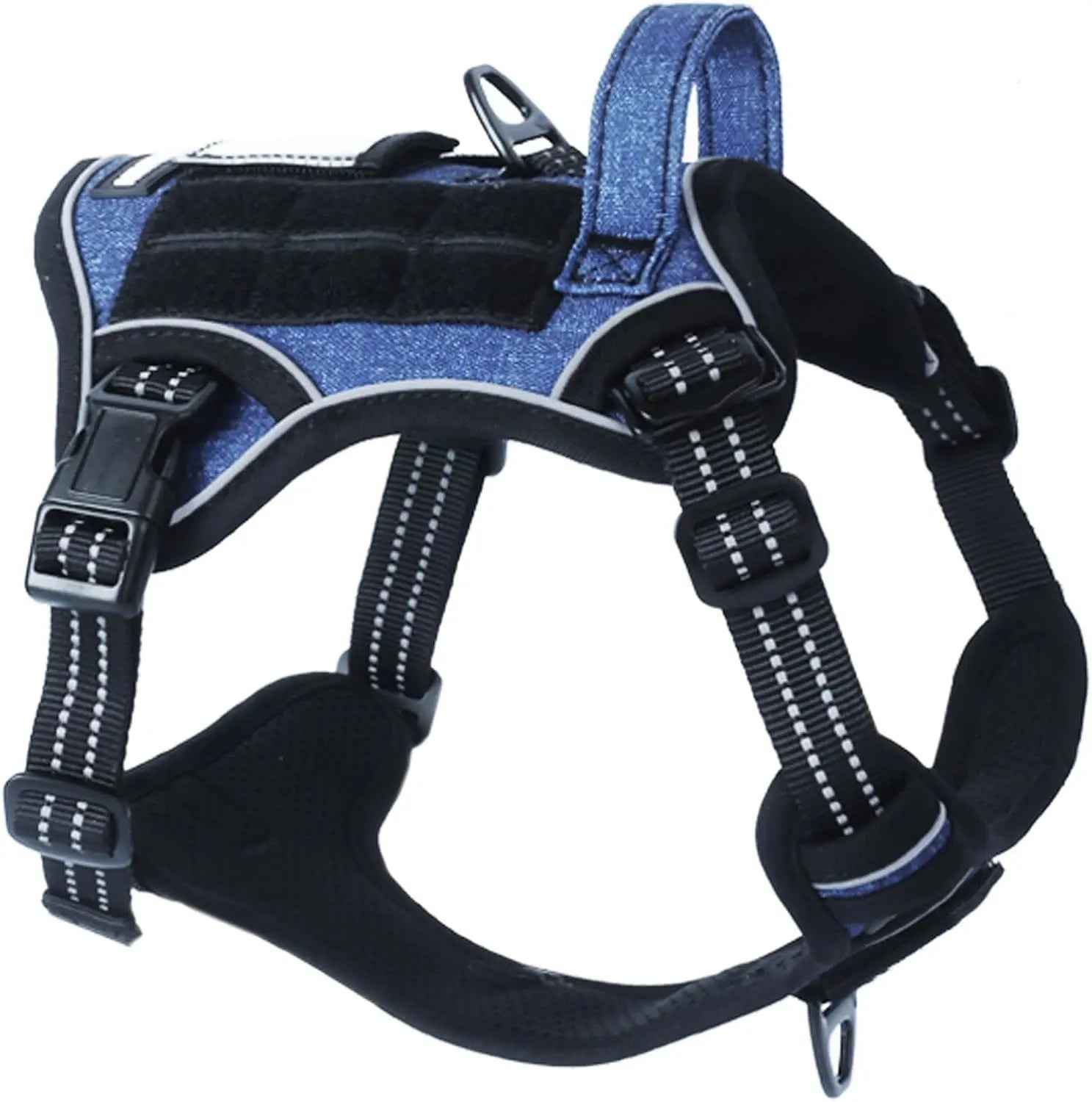 Tactical No-Pull Dog Harness with Handle – Reflective Training Vest