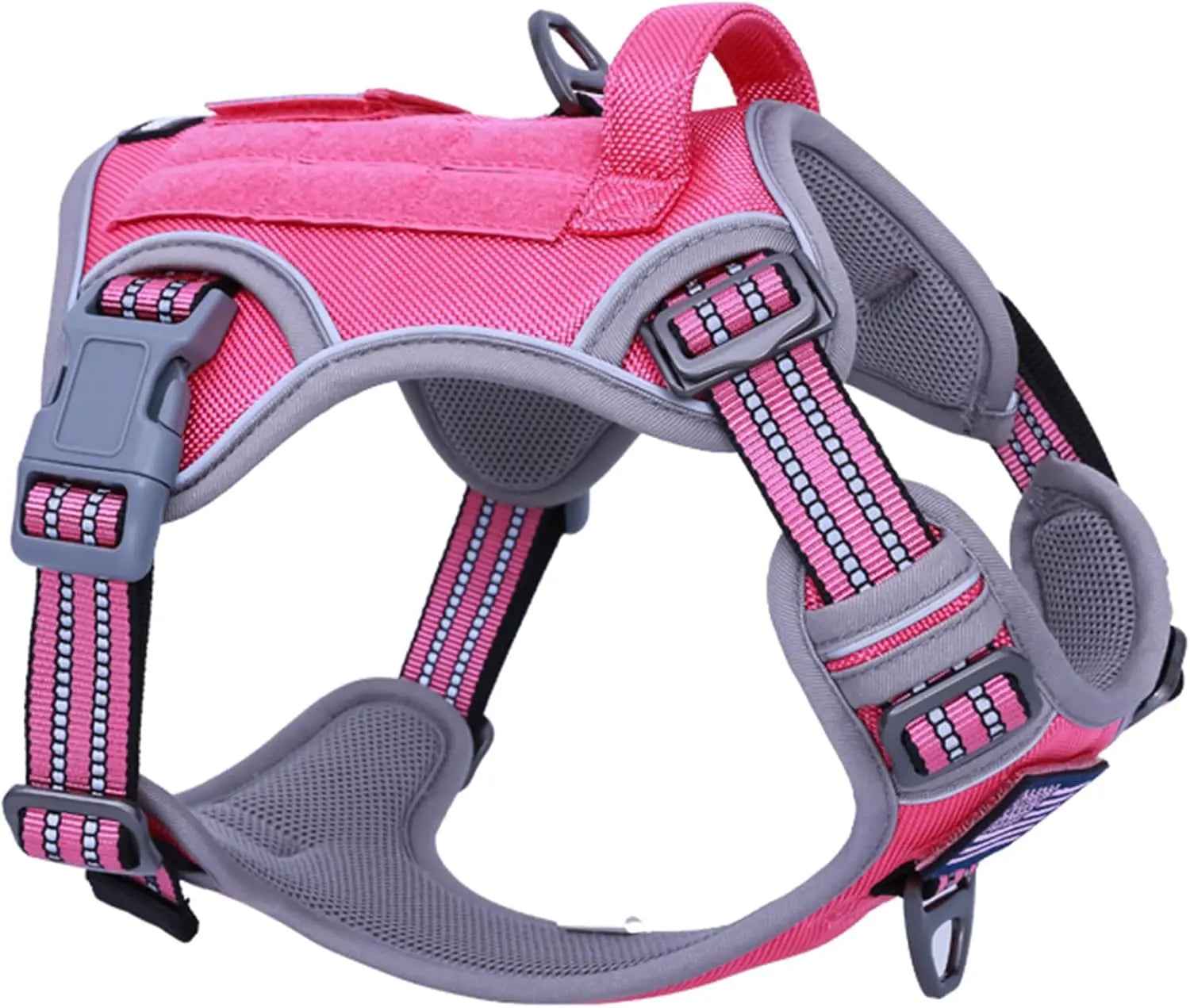 Tactical No-Pull Dog Harness with Handle – Reflective Training Vest
