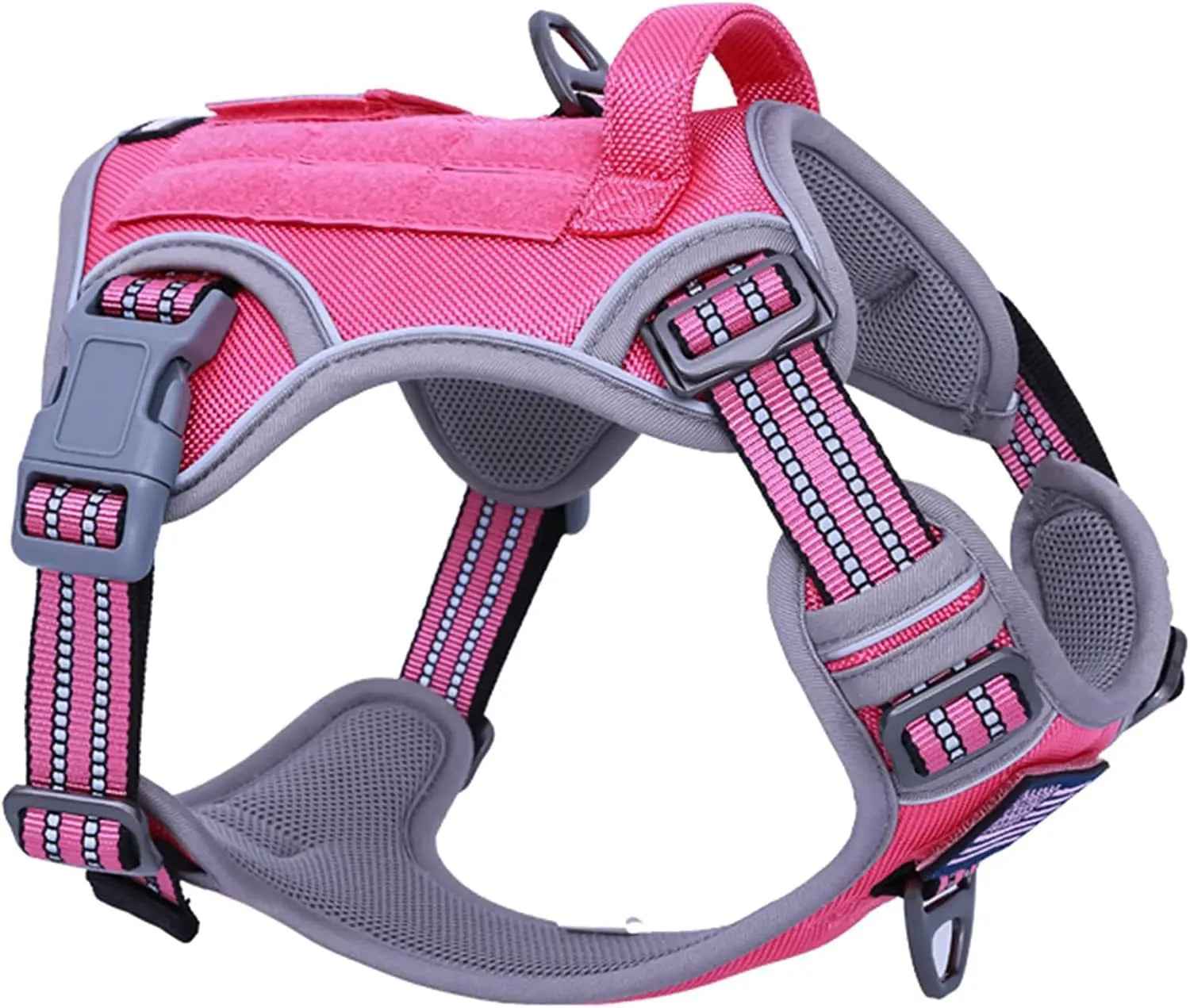 Tactical No-Pull Dog Harness with Handle – Reflective Training Vest