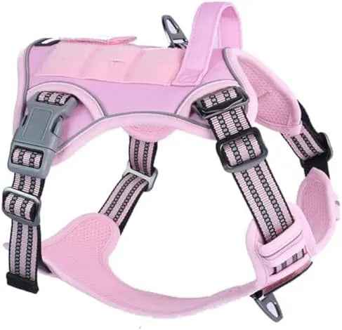 Tactical No-Pull Dog Harness with Handle – Reflective Training Vest