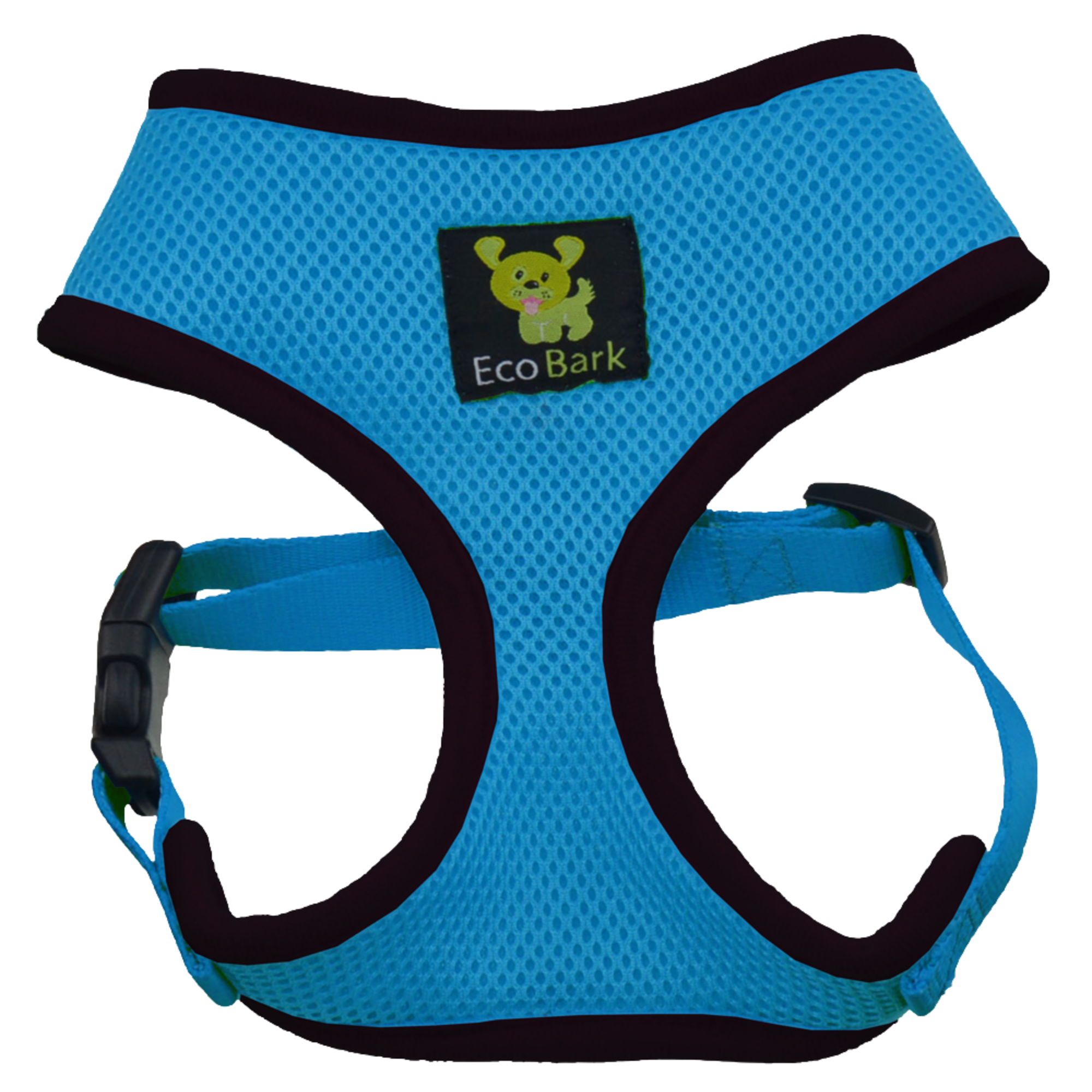 EcoBark Teal Dog Harness - Over-the-Head Soft Mesh Dog Vest Halter for Small to Medium Dogs and Puppies