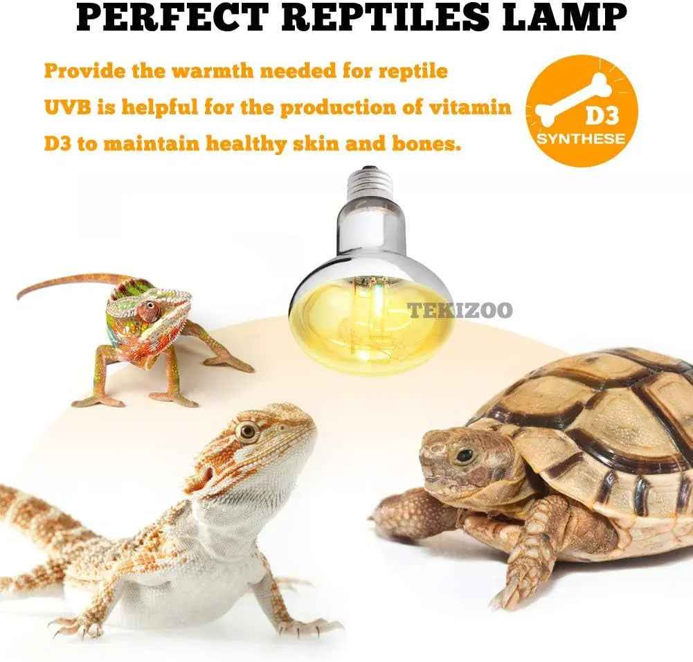 UVA UVB Reptile Basking Heat Lamp Bulb 80W 125W 160W