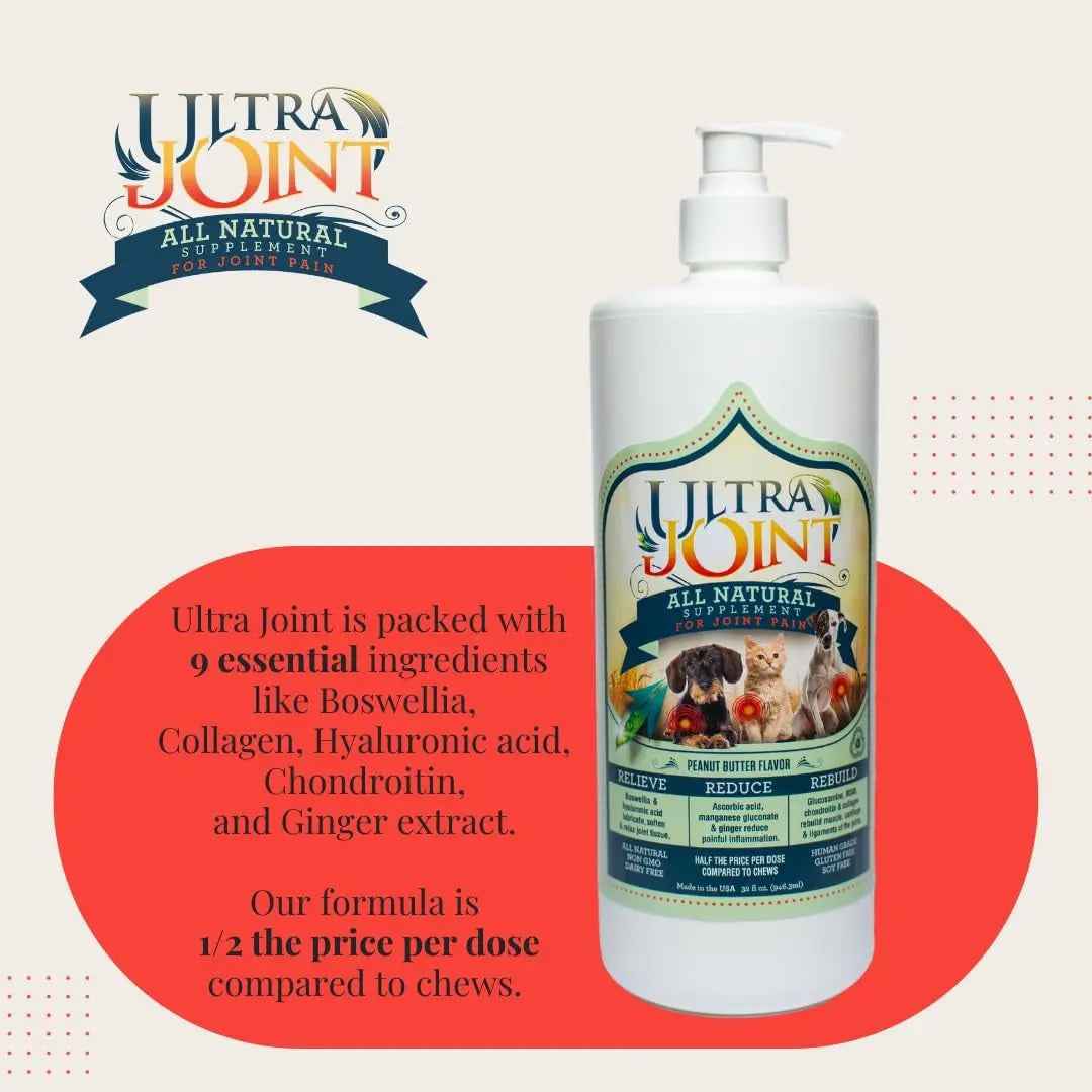 Liquid Dog Joint Supplement Glucosamine Chondroitin 8oz, 16oz