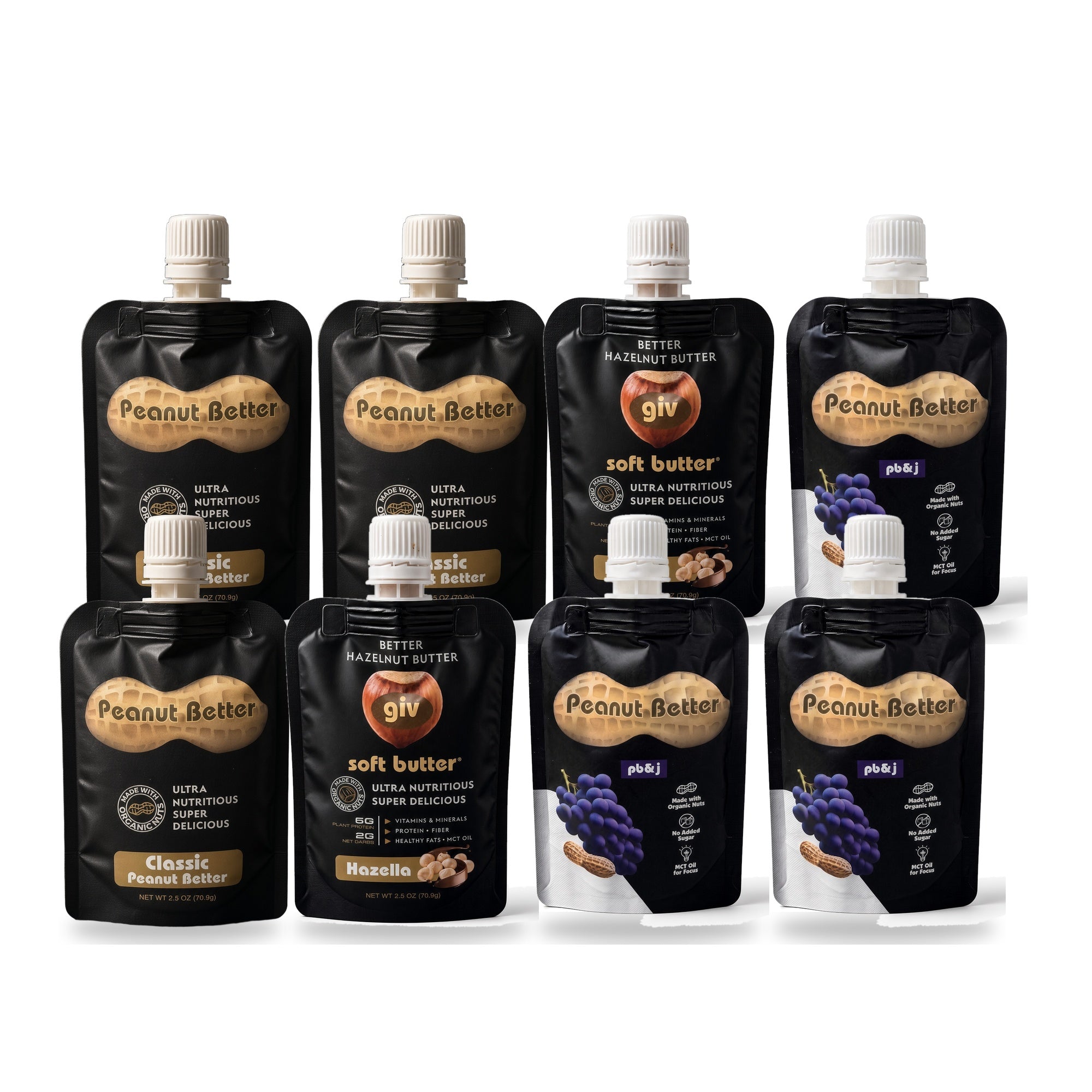 Peanut Better Variety Pack 2.5oz Pouch (8 Count)