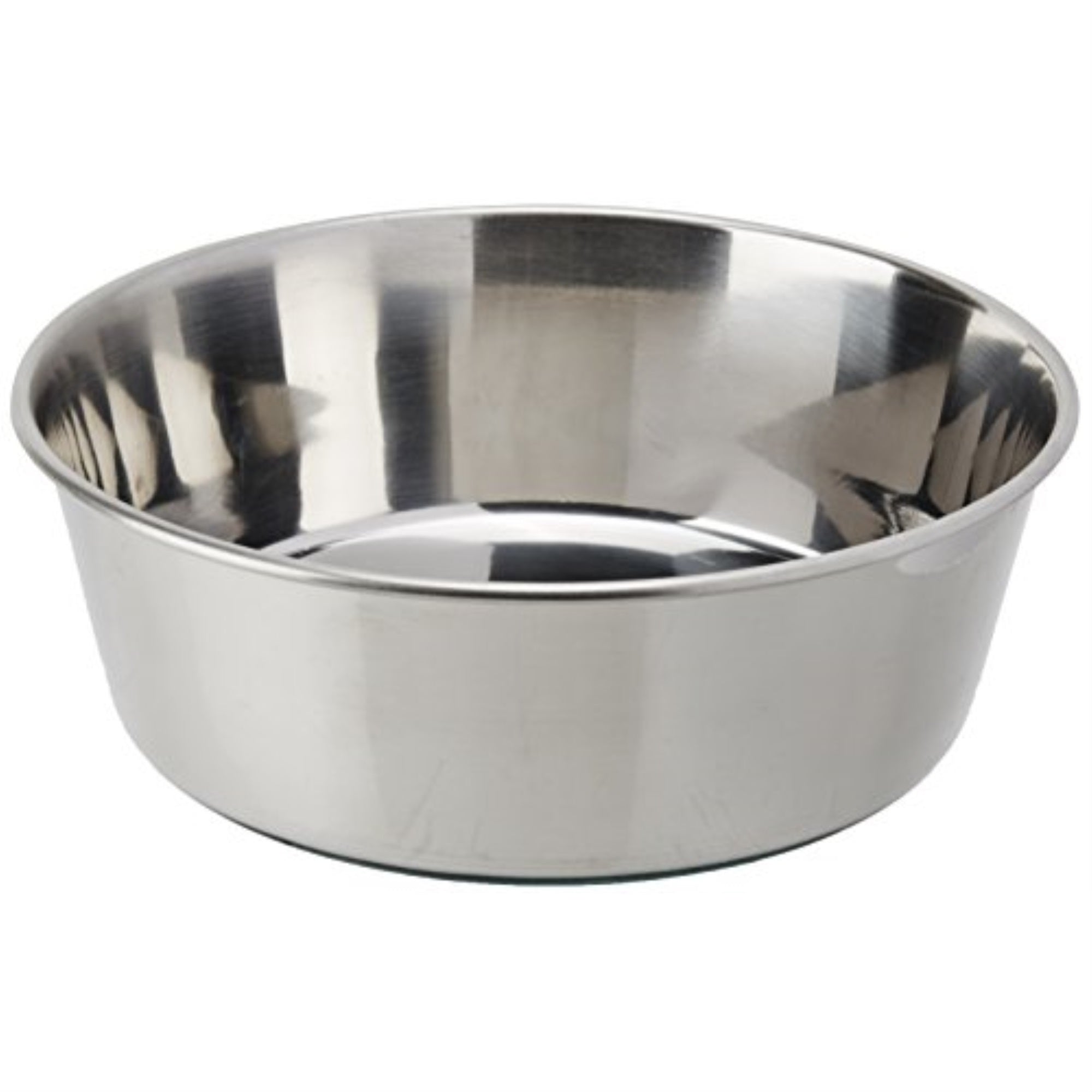 Hvywt Med Dish w/full rubber bottom 48oz Stainless Steel