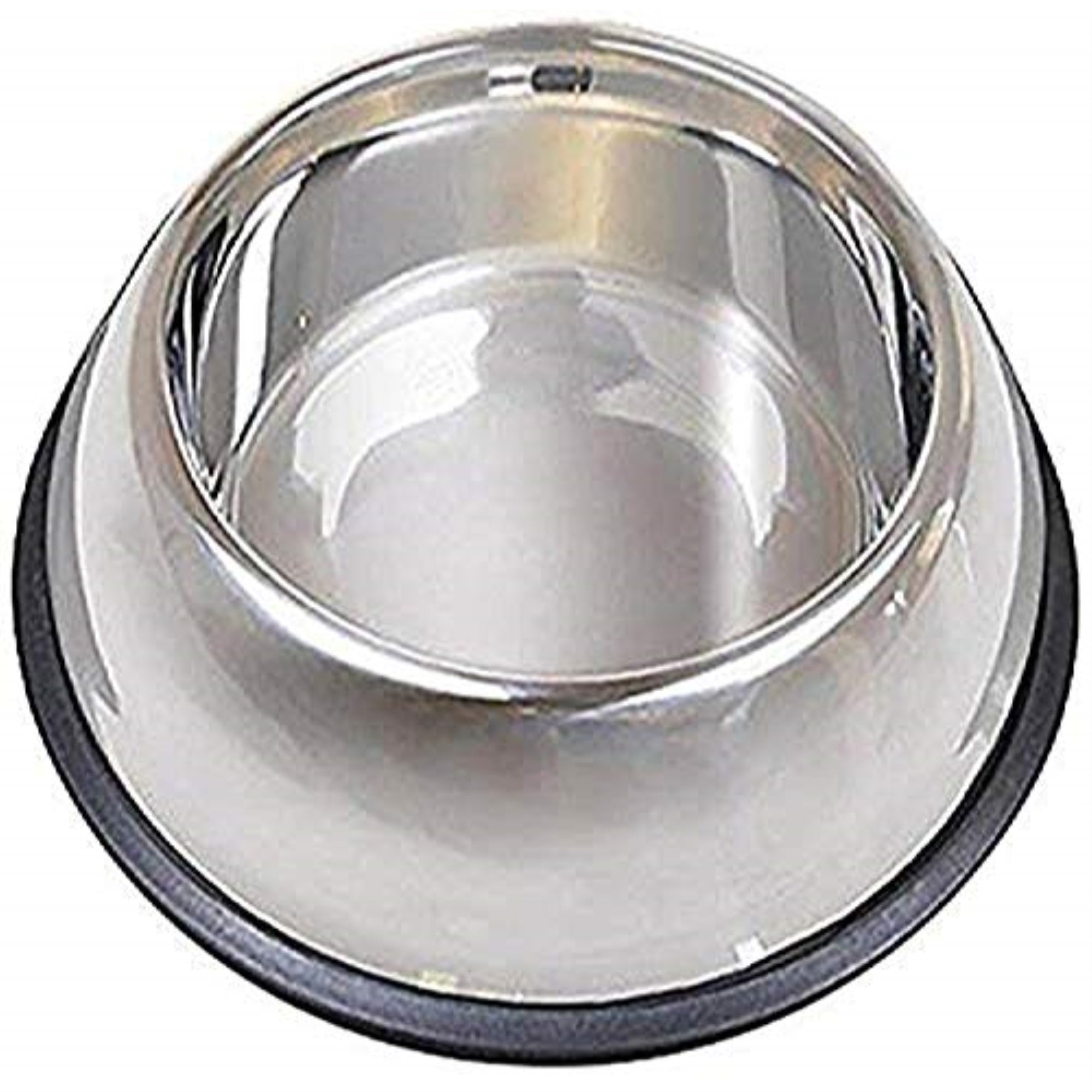 Non Tip Dish w/rubber ring 64oz Stainless Steel