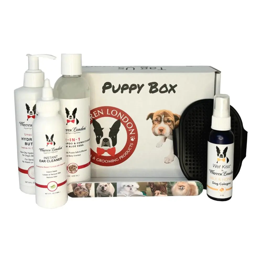 Warren London Puppy Gift Box – Complete Puppy Grooming & Care Set for New Owners